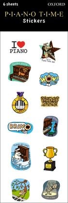 Piano Time Stickers 6 Sheet Pack
